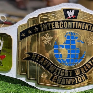 New white intercontinental heavyweight championship belt wrestling replica 2mm/4mm