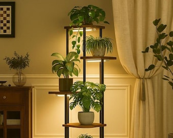 Plant Growing LED Light With Circle Stand Base / Indoor Full Spectrum LED  Grow Light Display for Plants, Flowers, Herbs, and Succulents - Etsy