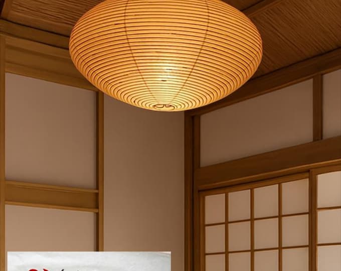Japanese Washi Paper Lamp Shade – Model 26A – Handmade in Japan