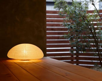 Lámpara de mesa Paper Moon: Linterna de papel washi hecha a mano, estilo zen japonés minimalista PM04
