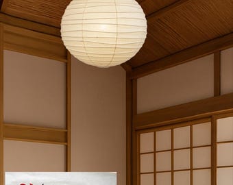 Japanese Washi Paper Lamp Shade – Model 55D – Handmade in Japan
