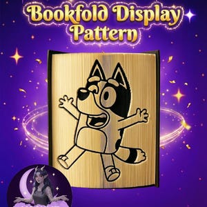 Blue Heeler Dog – Book Folding Pattern (Digital Download)