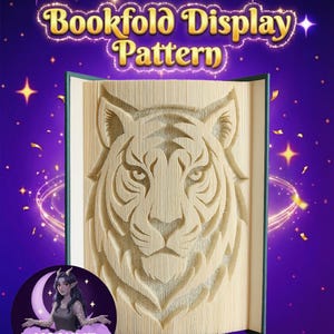 Tiger Face – Book Folding Pattern (Digital Download)