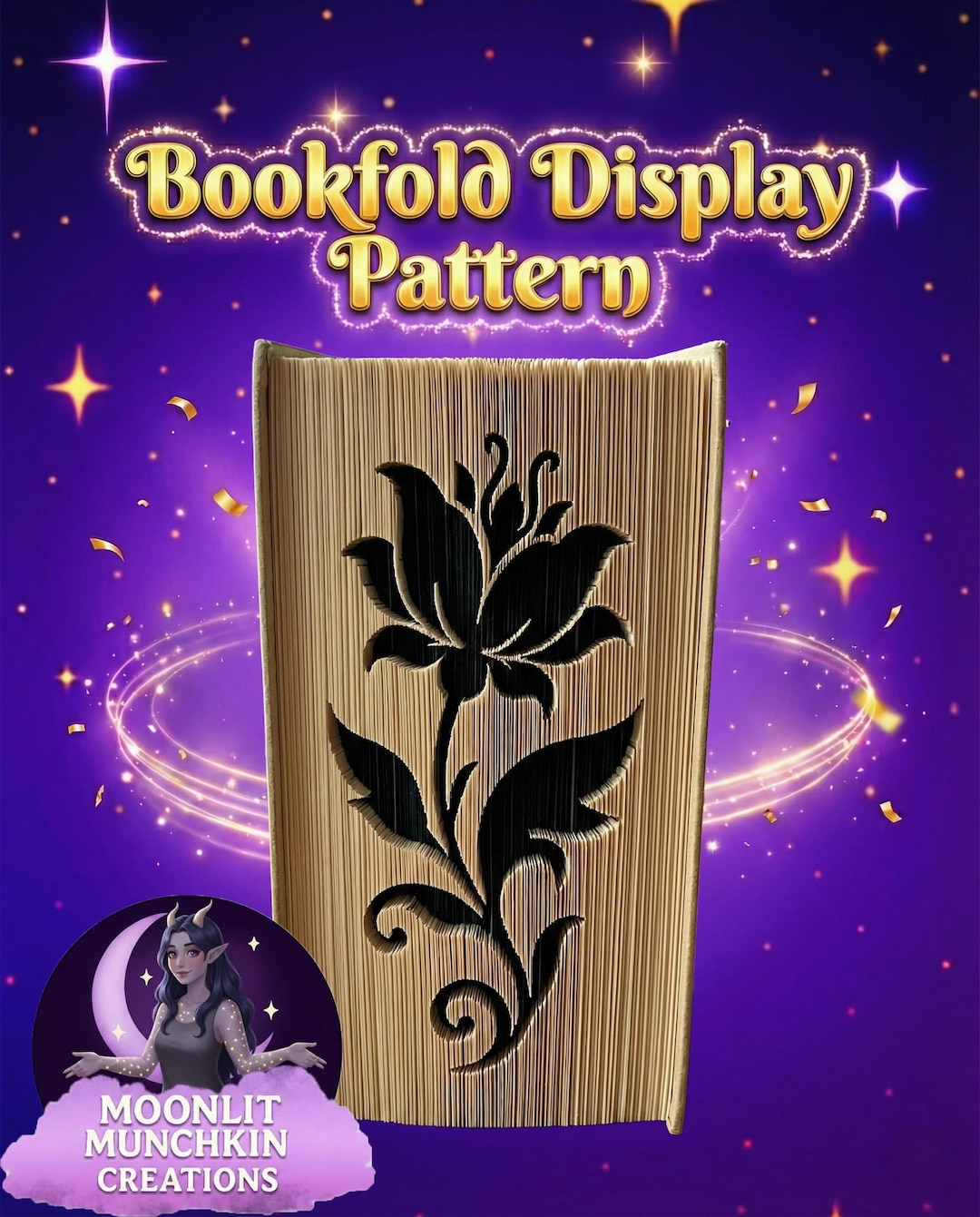 Hibiscus Flower – Book Folding Pattern (digital Download) - Etsy