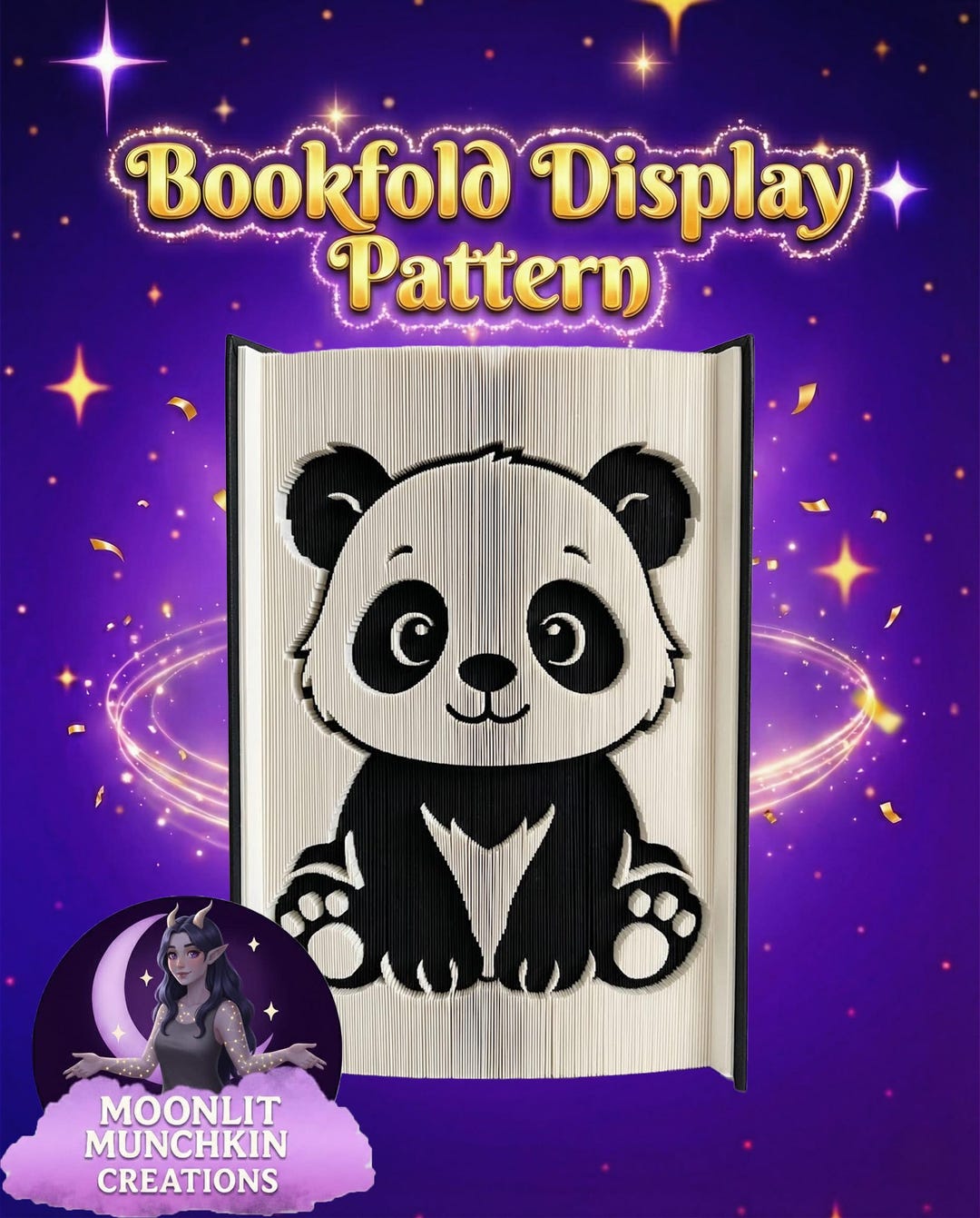 Panda – Book Folding Pattern (digital Download) - Etsy