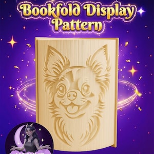 Long Haired Chihuahua Dog – Book Folding Pattern (Digital Download)