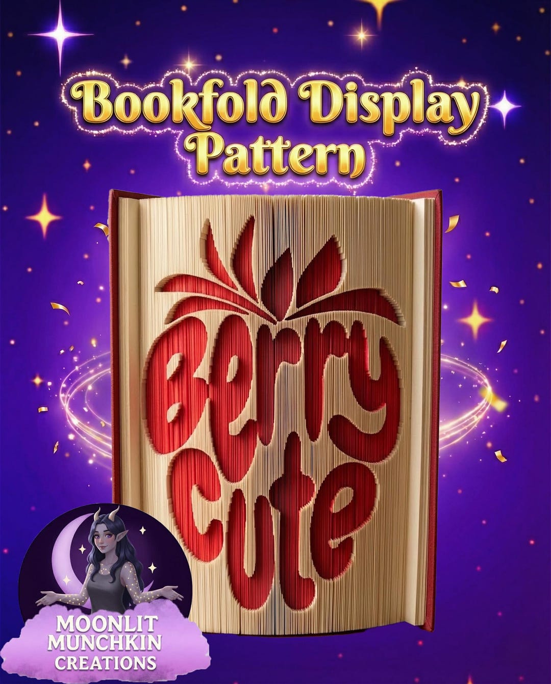 Berry Cute – Book Folding Pattern (digital Download) - Etsy