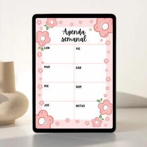 weekly planner printable pdf in spanish