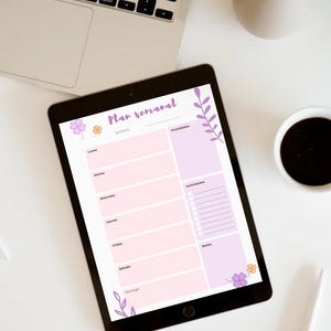 weekly planner printable in spanish pdf