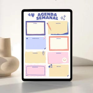 weekly planner printable pdf in spanish