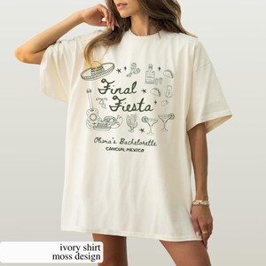 Camiseta de despedida de soltera de Final Fiesta: playera de colores cómodos para viaje a la playa en México