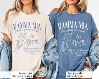 Mamma Mia Bachelorette Shirts, She Found Her Honey Honey Dancing Queens Brides Last Disco Bach Shirts Gift for Bridesmaid Disco Shirts