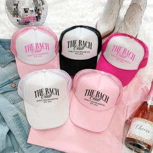 Bachelorette Party Hats, Custom Trucker Hat, Team Bride Hat, Group Tracker Hats, Bachelor Hats, Bride Squad Hat, Bride Squad Cap, Bridal Cap