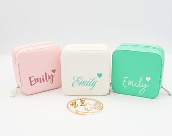 Personalized Jewelry Box, Bridesmaid Gift, Bride Gift, Jewelry Box, Travel Case, Bride, Travel Jewelry Box, Jewelry Case