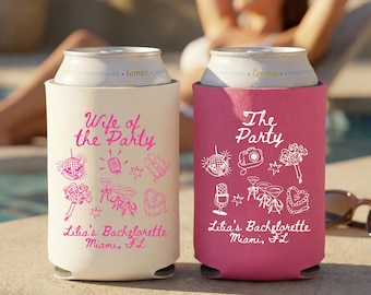 Cadeaux EVJF - Glacières personnalisées pour la fête de la mariée - Décorations EVJF - Pochette de canette personnalisée - Cadeau Bach