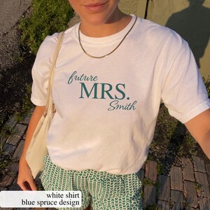 Personalized Future Mrs. T-Shirt: Comfort Colors Bridal Shower Gift