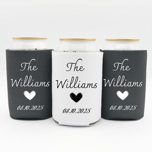 Anpassade burkkylare för bröllop: Typsnitt, efternamnspresent