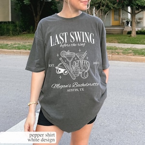 Custom Baseball Bachelorette Party Shirts: Comfort Colors Bridal Tees
