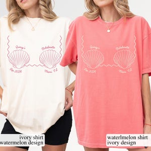 Custom Beach Bachelorette Comfort Colors Shirt: Mermaid Last Splash