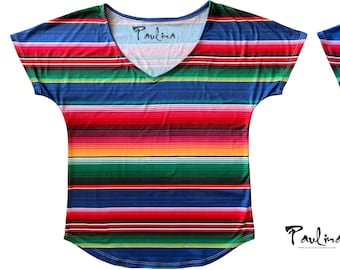 V Neck Dolman Relaxed Fit Soft Sueded Tee by Paulina