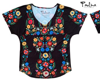 V Neck Dolman Relaxed Fit Soft Sueded Tee by Paulina