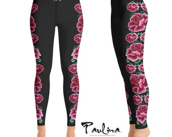 Rosamaria Mexican Oaxaca Embroidery Roses Print Dress by Paulina