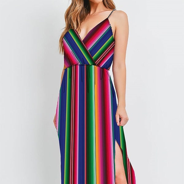Striped Maxi Dress - Etsy