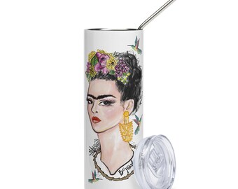 Be Fearless Frida inspired Tumbler by Paulina