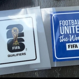 20 PCS FIFA United + FIFA qualifiers (10+10() iron patch soccer football World Cup decal