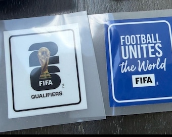 20 PCS FIFA United + FIFA qualifiers (10+10() iron patch soccer football World Cup decal