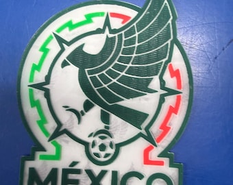 3 PCS Mexico iron 3D Reflective Silicone Football Heat Transfer Patches – Premium Soccer Style Logo High Quality TPU Decal for Heat Press