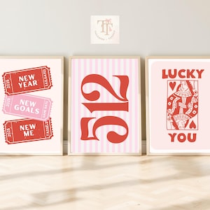 Austin TX Poster Print - Trendy UT Preppy Dorm Room Decor - Set of 6 Wall Art - Instant Digital Download - College Wall Art Texas Printables
