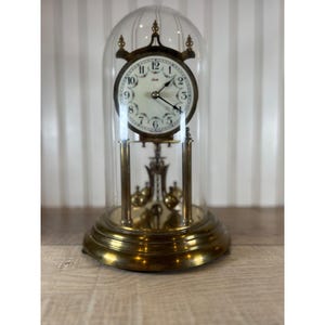 Kundo German 400 Day Torsion Anniversary Mantel Clock – Obergfell Plastic Dome