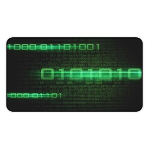 Green Binary Code Desk Mat image 5