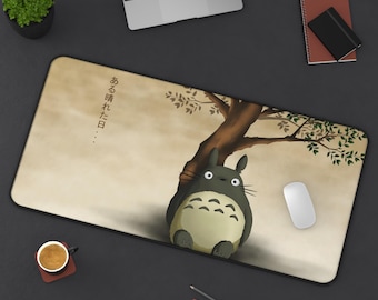 Gaming Desk Mat My Neighbor Totoro Inspired, Extended Mouse Pad for PC Gamer, Large Desk Pad for Gaming Setup