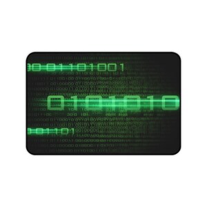 Green Binary Code Desk Mat image 6