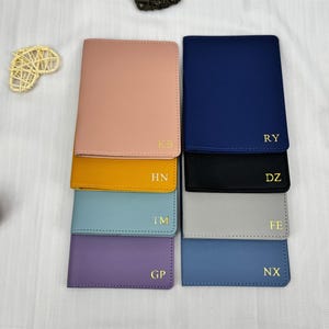 Custom Passport Holder, Personalized Passport Case, Personalised Leather Passport Cover, Engraved Passport Wallet, Monogram Gift for Him Her