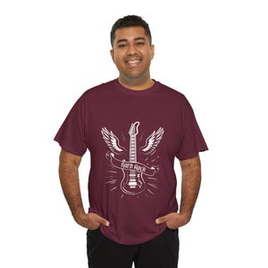 Rock & Roll Unisex Heavy Cotton Tee - Perfect Gift for Music Lovers, Concerts, Casual Wear, Festivals, Band Merchandise