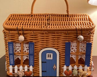 Paniers en osier automne/Halloween