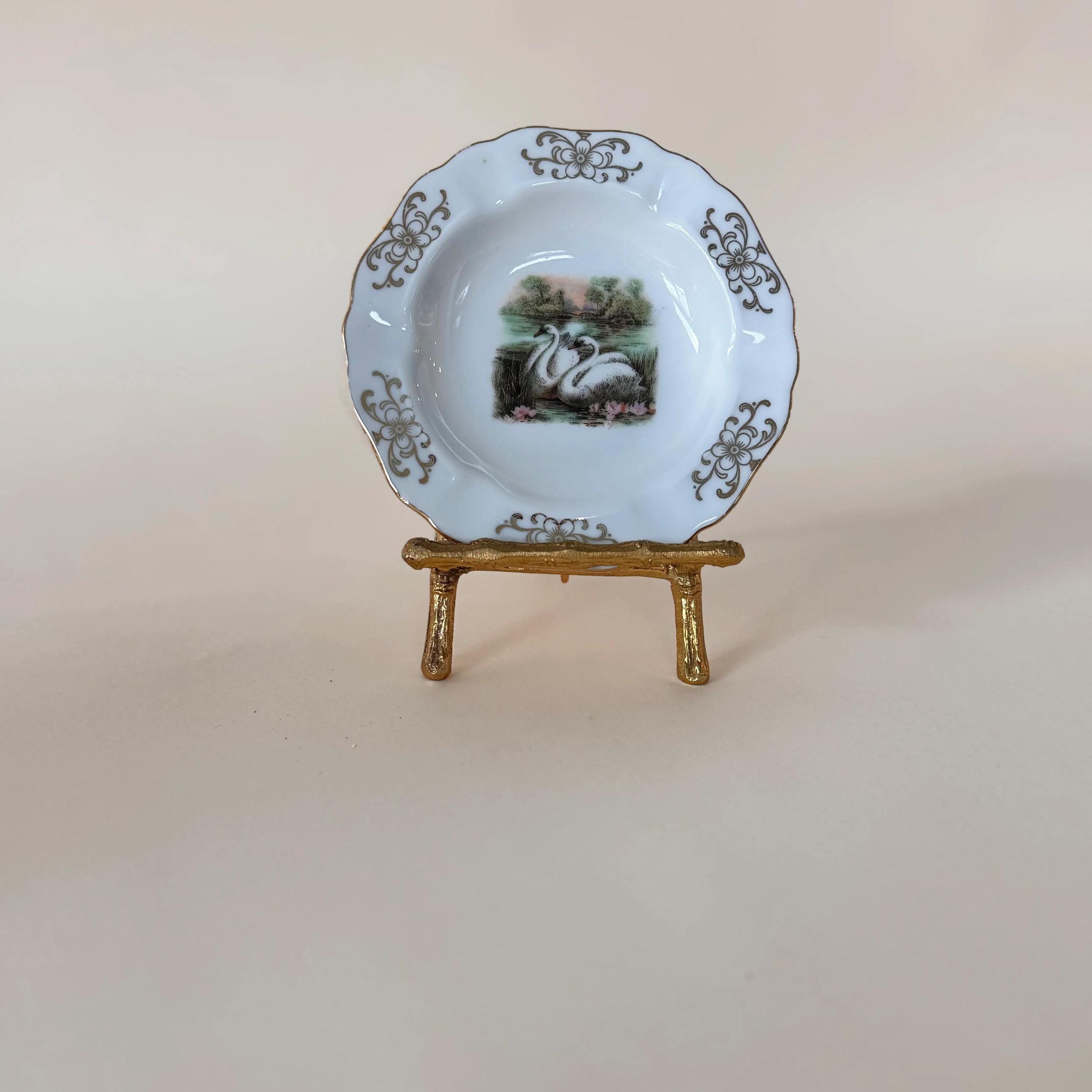 ヴィンテージ　グロリアファイン　ポーセリン　ババリア　ハンドワーク　陶器 ヴィンテージ グロリアファイン ポーセリン ババリア ハンド