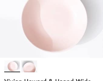 HAAND wide pink serving bowl