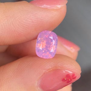 1,84ct  Natural Purplish Pink Milky Sapphire Vietnam, Unheat Sapphire Luc Yen, Opalescent Sapphire