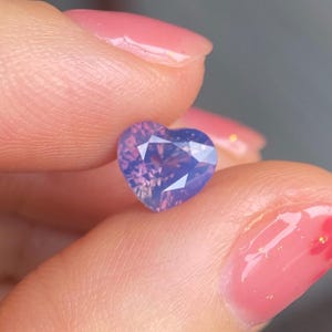 1,53ct  Natural Blue Milky Sapphire Vietnam, Unheat Sapphire Luc Yen, Opalescent Sapphire