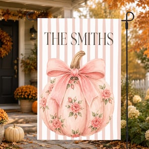 Pumpkin Garden Flag Outdoor Decor Fall Thanksgiving Welcome Sign Yard Decoration Autumn Display Garden Accent Patio Decor Weather Resistant