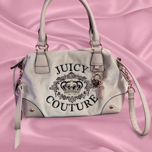 ✨激レア/Y2K✨ジューシークチュール バニティバッグ ベロア 刺繍 ブラウン Juicy couture bag y2k - Etsy 日本