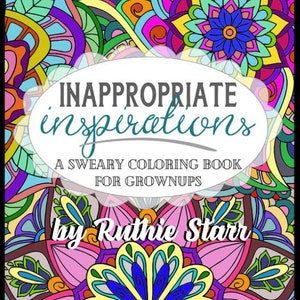 Páginas imprimibles de libros para colorear con palabrotas; Citas inspiradoras inapropiadas para adultos {DESCARGA DIGITAL}