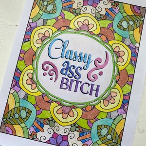 Printable Swear Word Coloring Book Pages; Inappropriate Inspirational ...