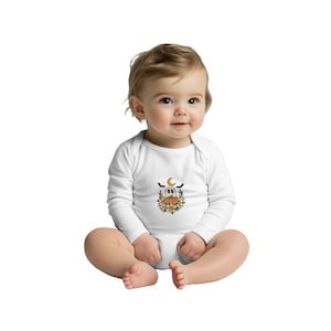 Classic Baby Long Sleeve Bodysuit White