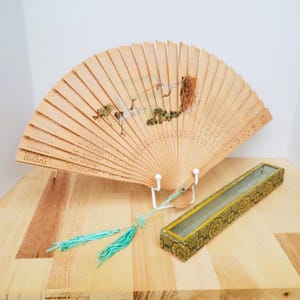 ヴィンテージ白檀扇子 |昭和の木彫りブリゼ扇子 | - Etsy 日本