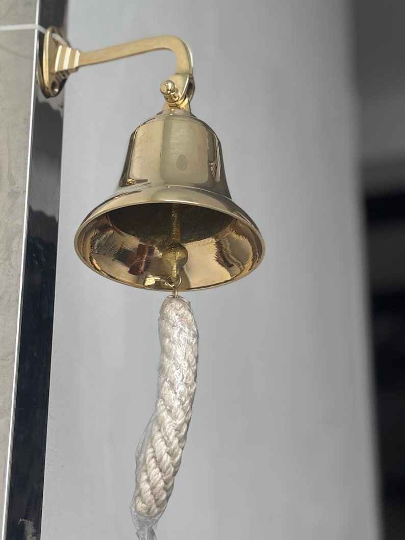 Personalized Brass Ship Bell – Engraved Nautical Decor - Etsy